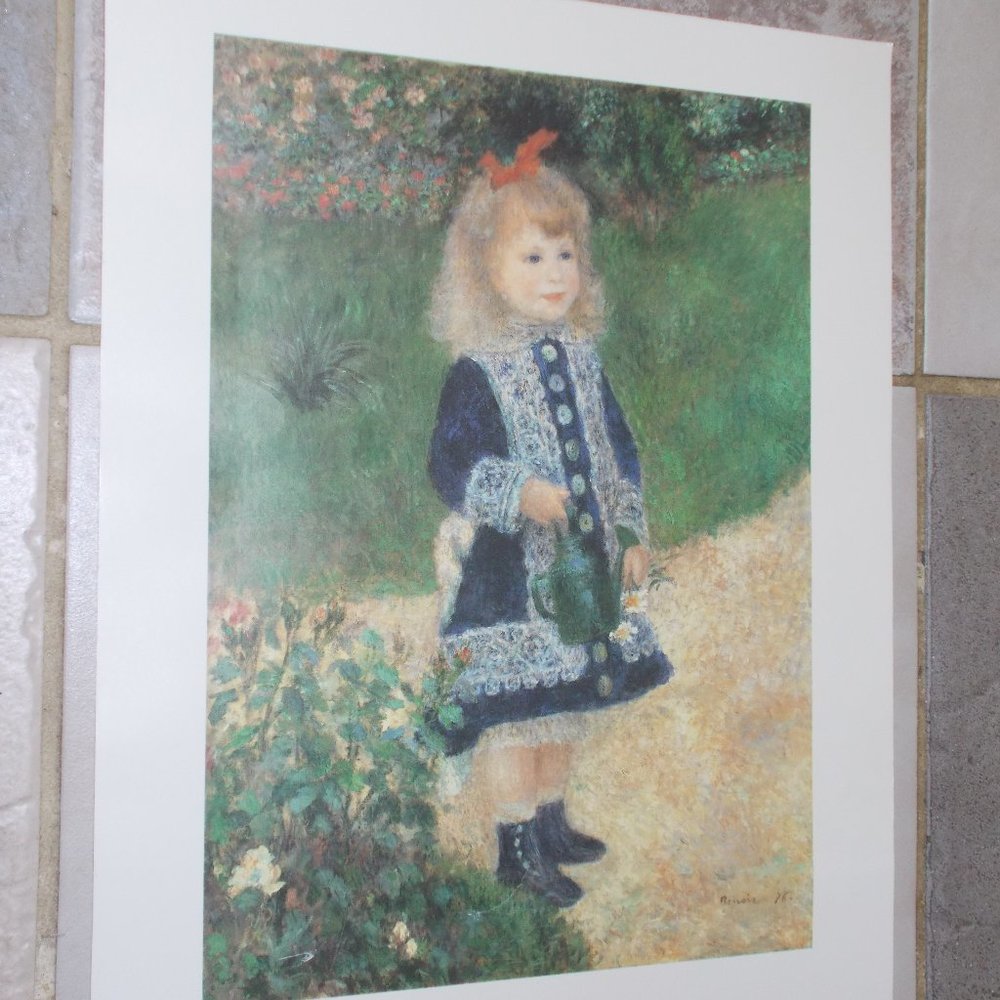 " Girl with a Watering Can" print by Auguste Renoir